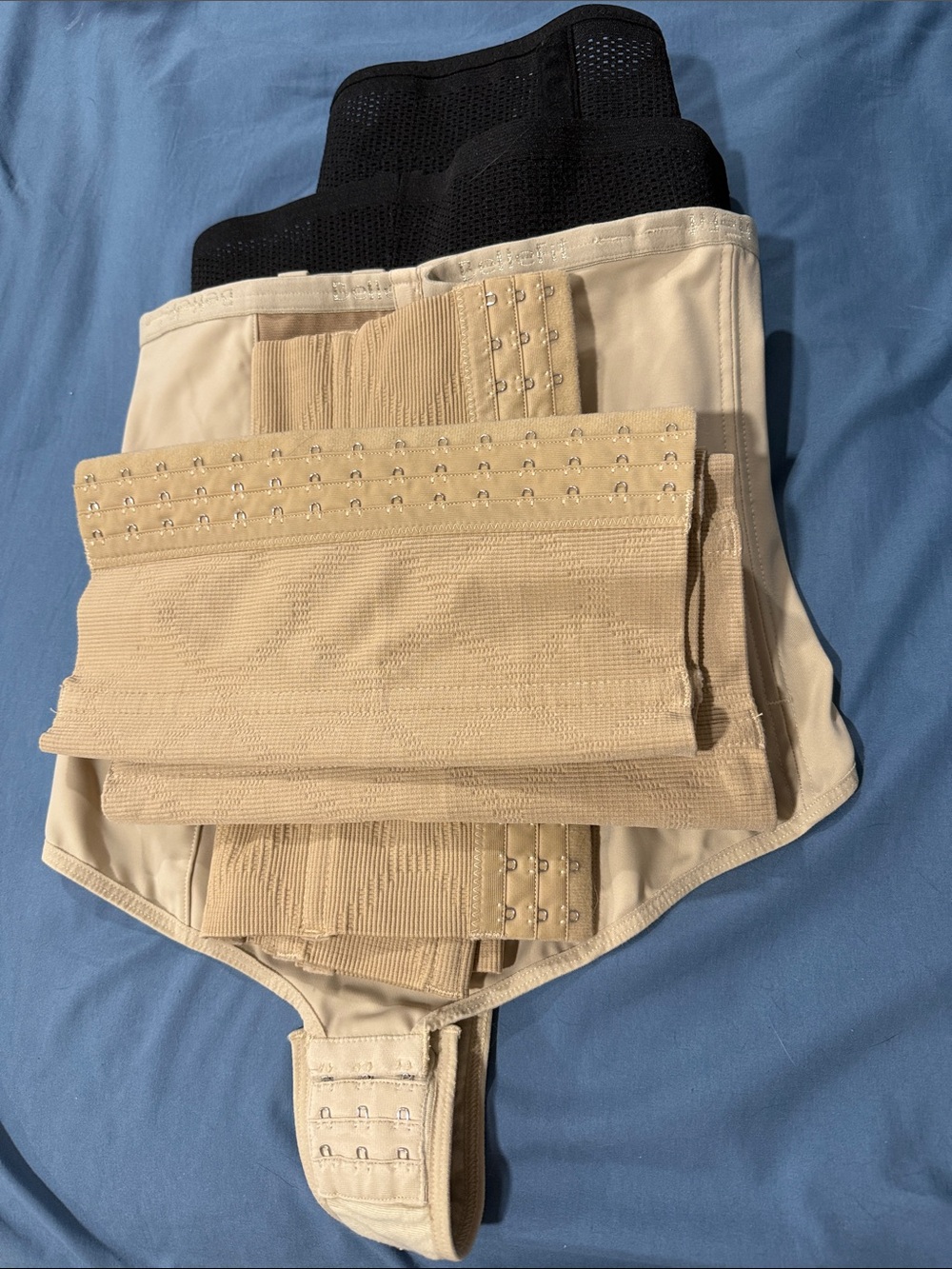 Beige & Black Postpartum girdle bundle